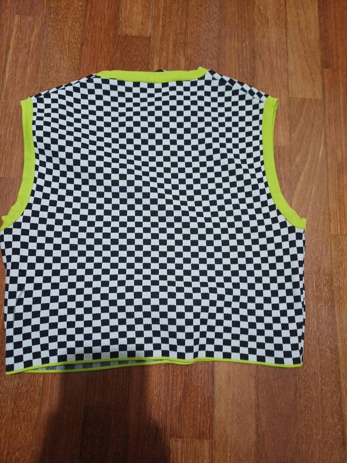 CHECK KNIT TOP - Image 3