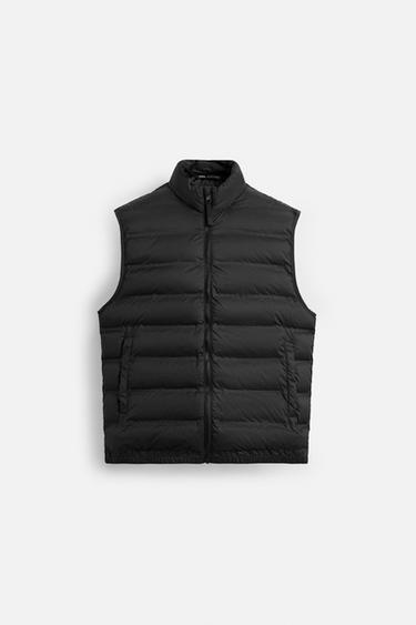 LIGHTWEIGHT PUFFER GILET - Black by Zara