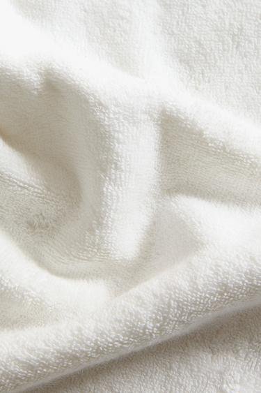 BATH TOWEL WITH METALLIC THREAD DETAIL - Oyster-white by Zara - Image 3