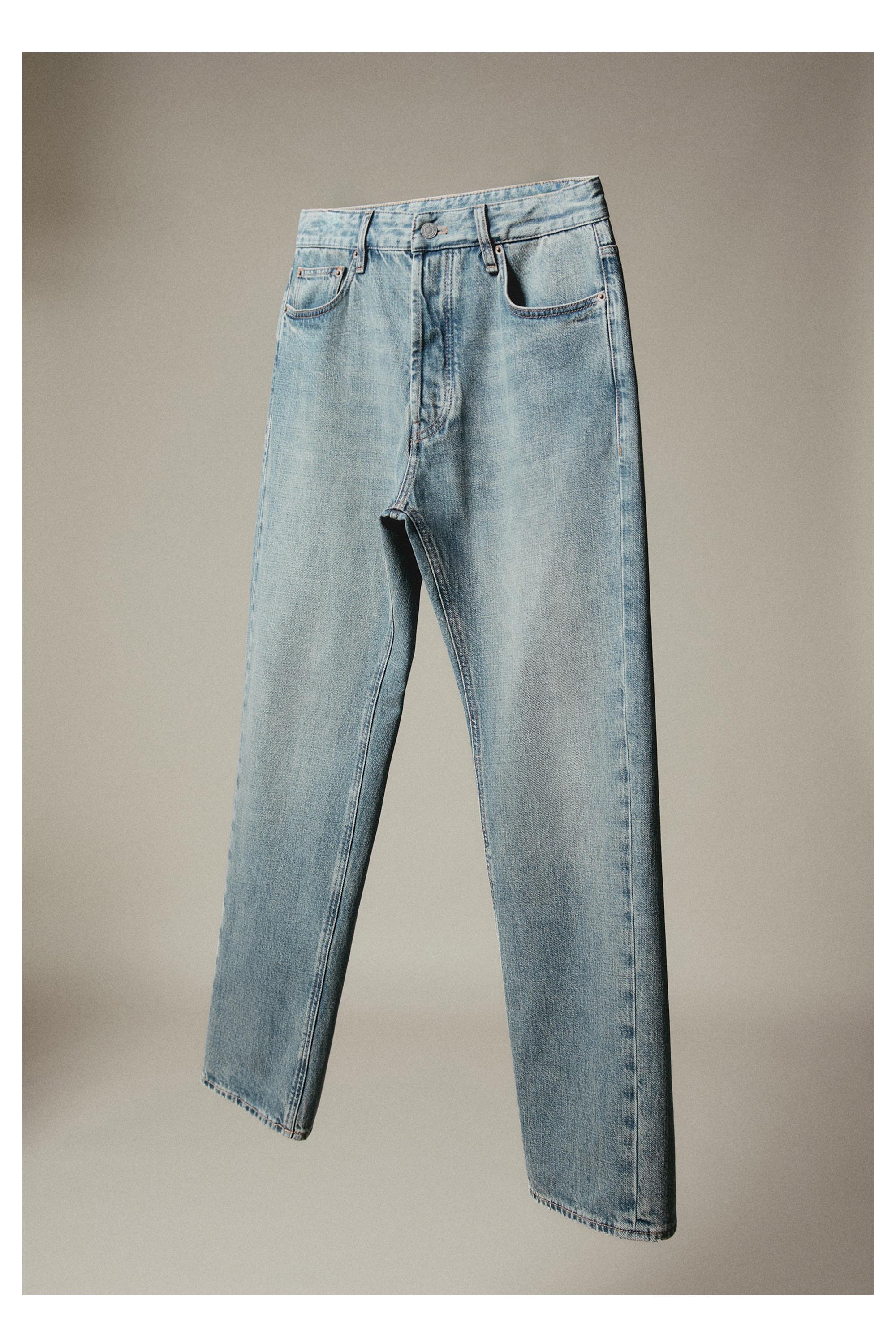 Straight-leg jeans — Light blue