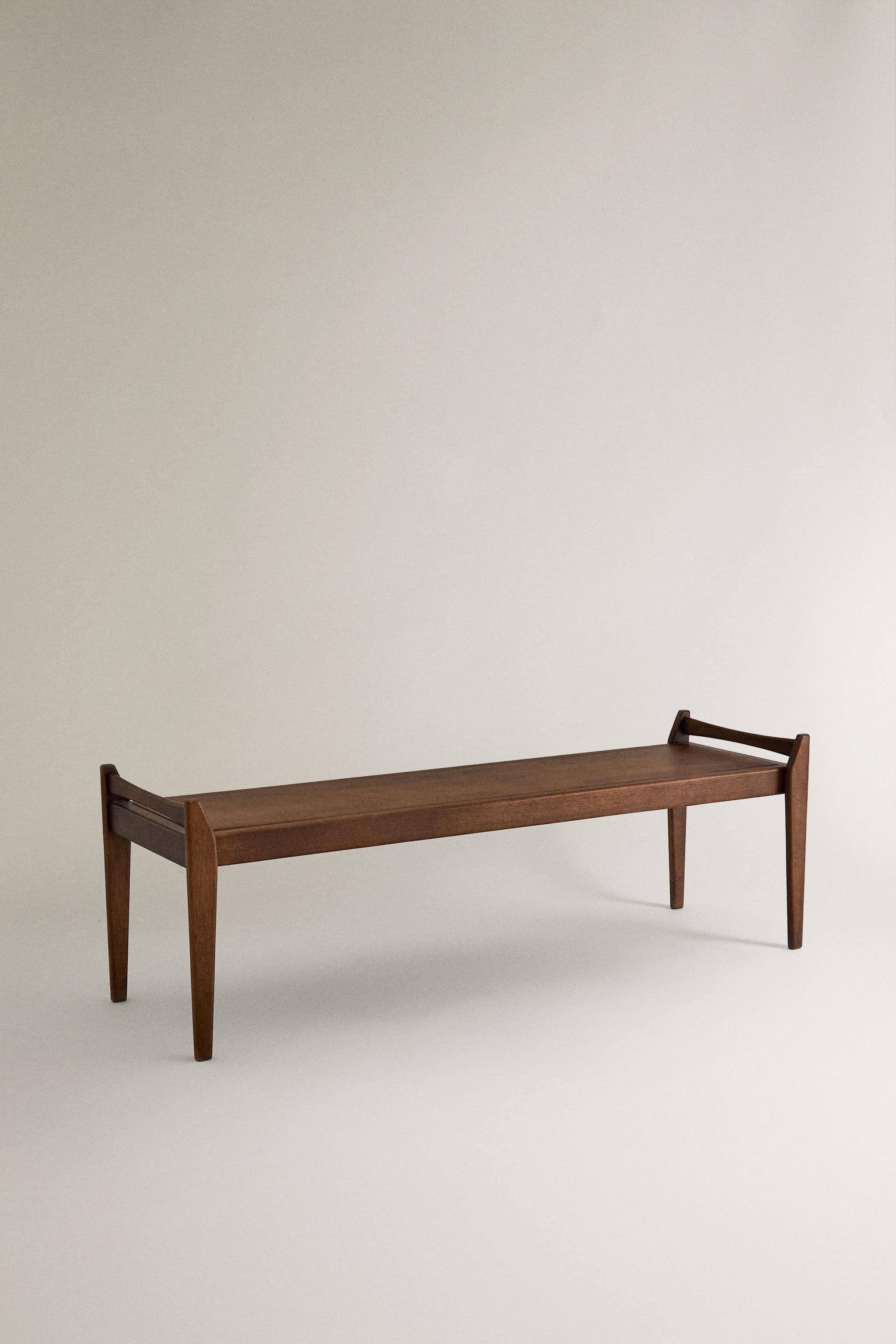 LONG WOODEN BENCH - Brown | ZARA United States