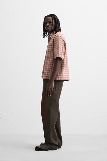 CHECK SHIRT - Pink by Zara - Image 3
