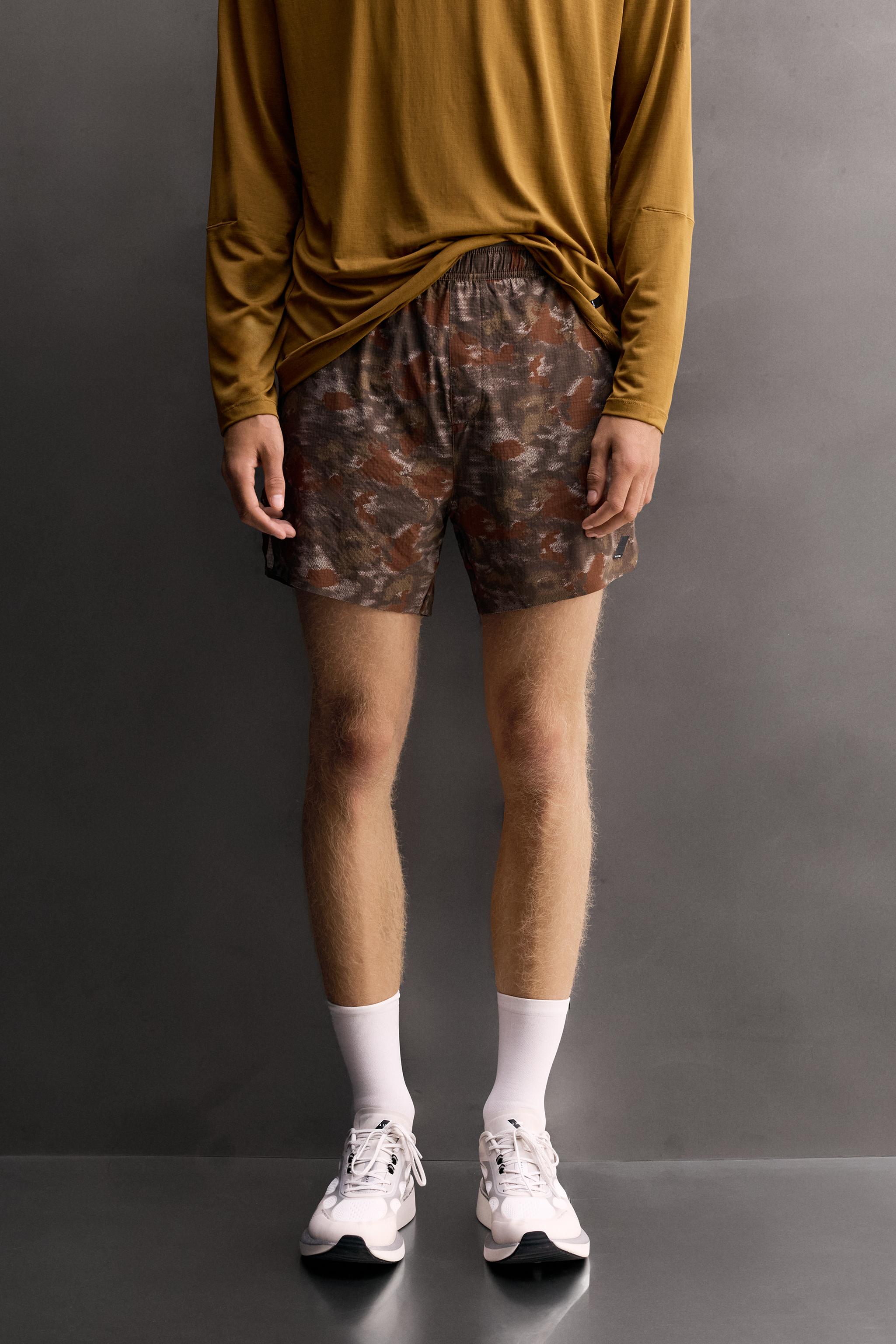 PRINTED 5" RUNNING SHORTS