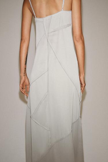 COMBINED MIDI DRESS - Light turquoise by Zara - Image 2