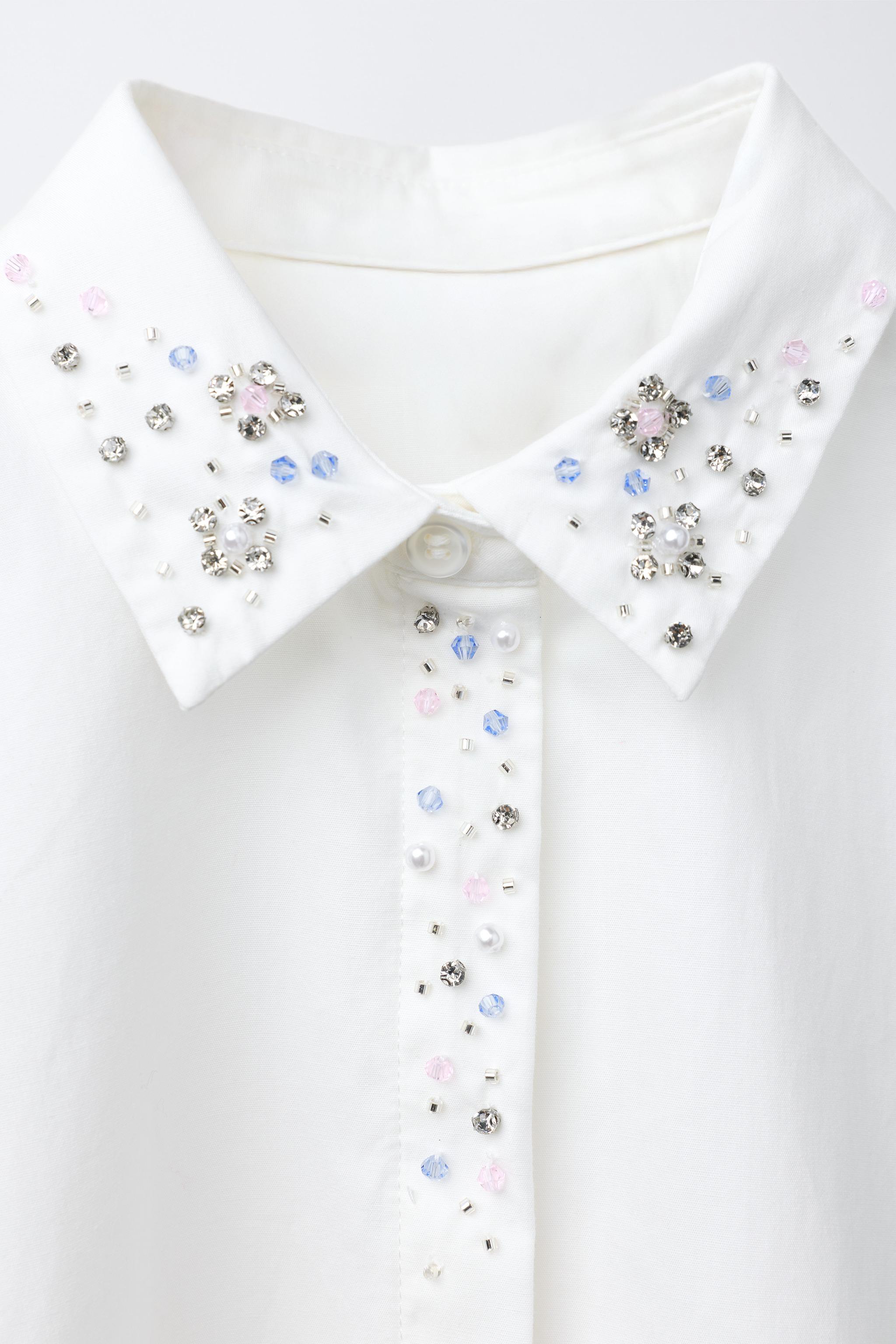 JEWEL COLLAR SHIRT