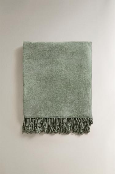 PLAID CHENILLE - Vert bleu de Zara - Image 3