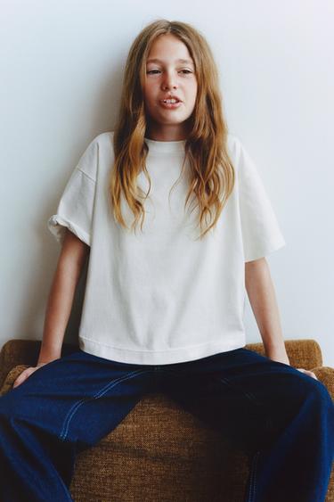 Zara PLAIN BASIC T-SHIRT - White - Image 0