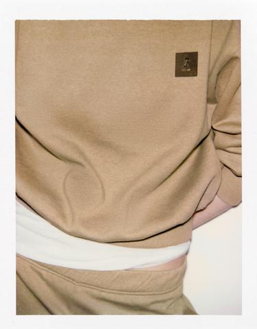 Zara PATCH SWEATSHIRT - taupe brown
