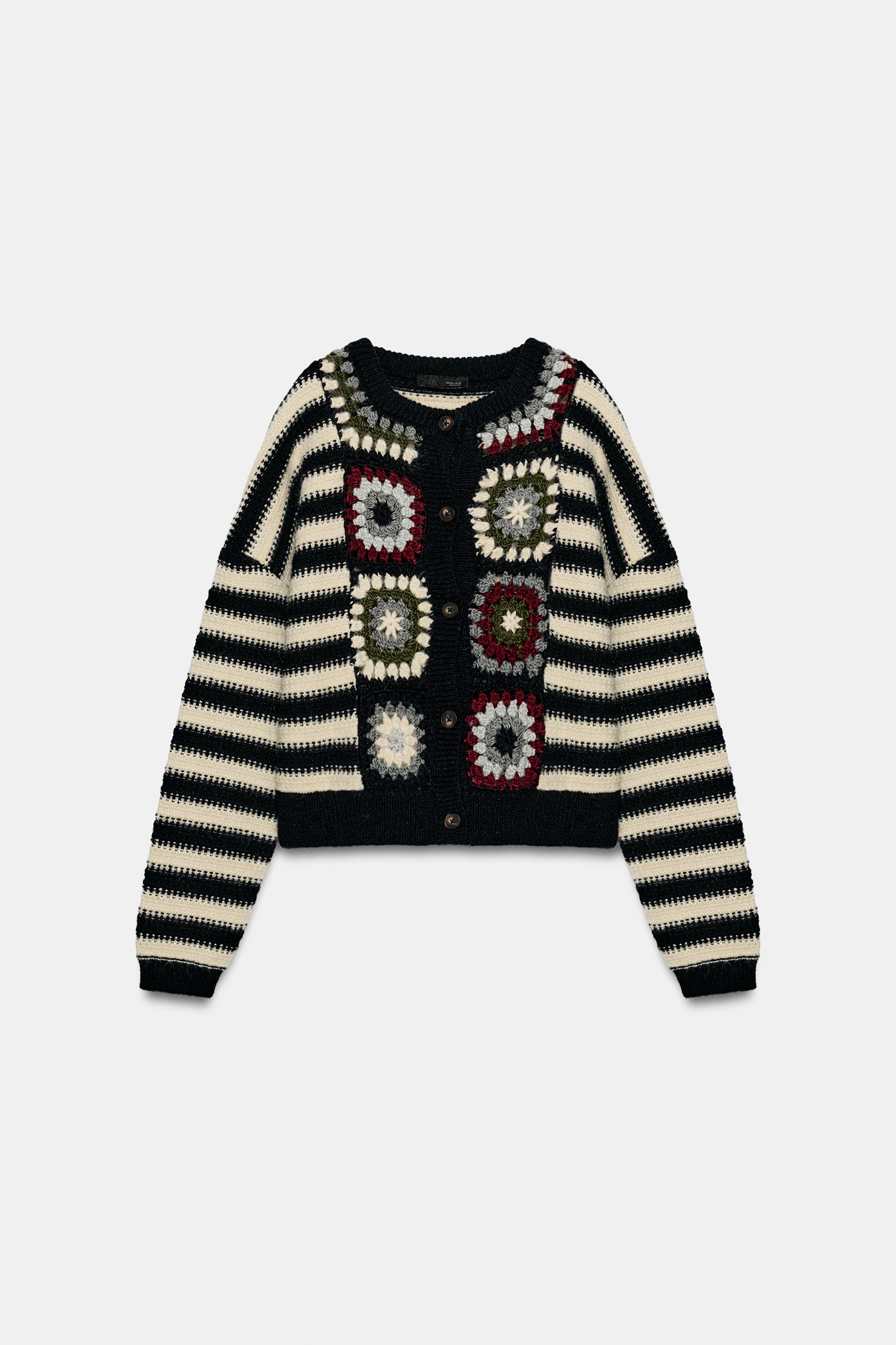 CROCHET STRIPED CARDIGAN - Multicoloured | ZARA South Africa