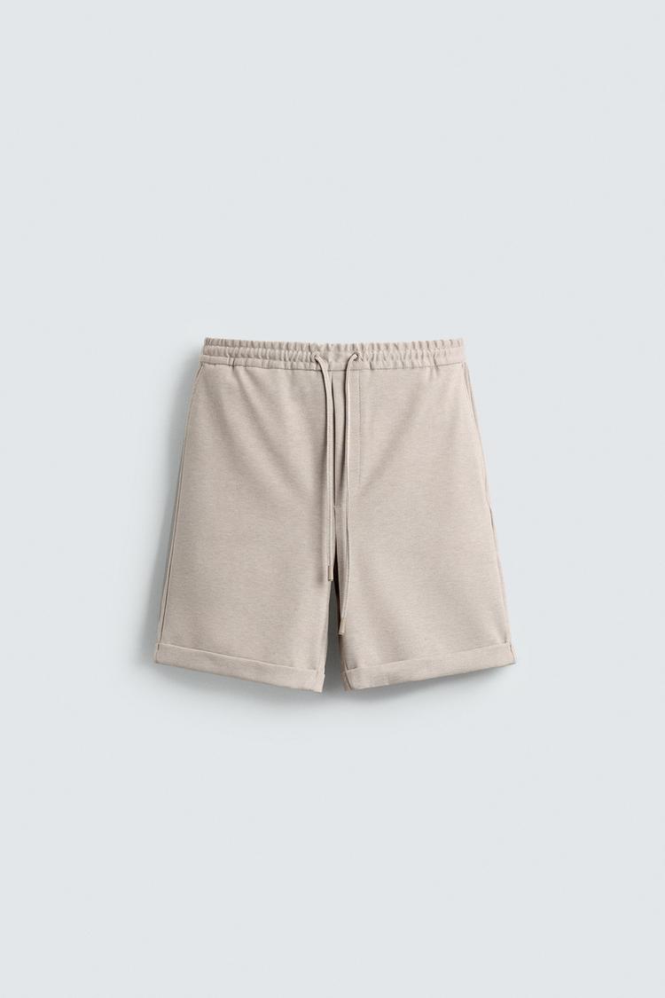 ZARA REGULAR FIT COMFORT BERMUDA SHORTS