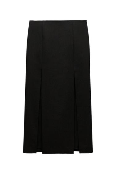ZW COLLECTION WOOL SKIRT WITH SLITS