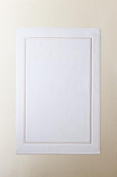 BATH MAT WITH TRIM - Anthracite grey by Zara