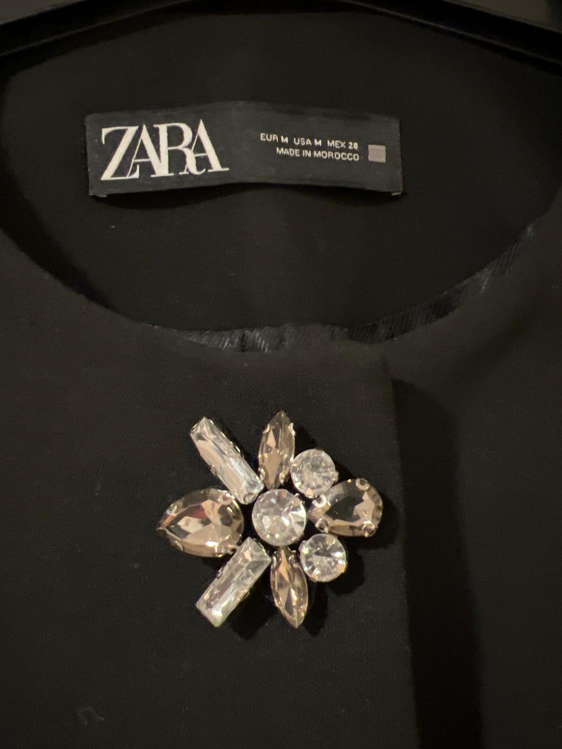 RHINESTONE BUTTON BLAZER - Image 3