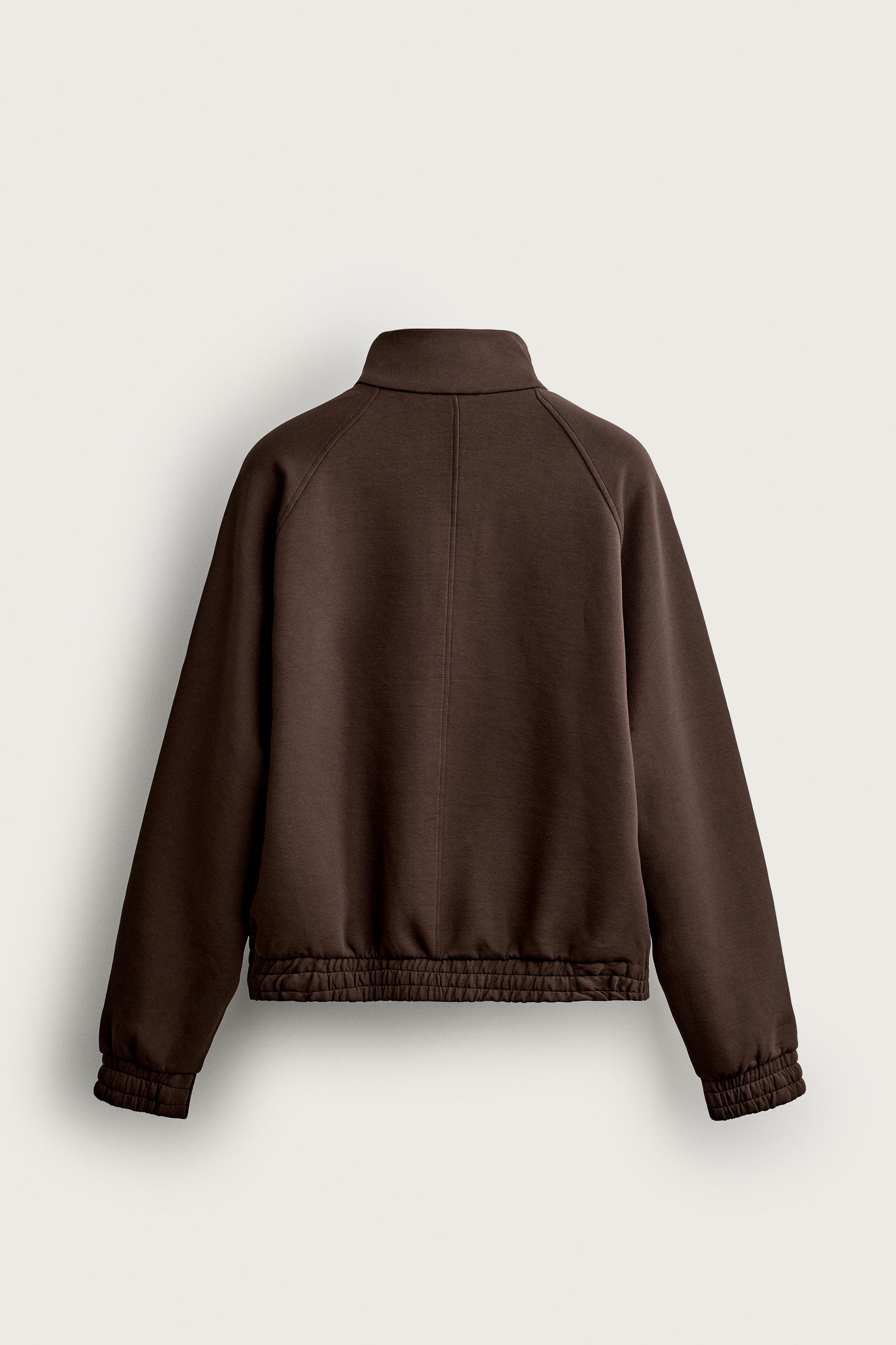 CONTRAST ZIP TRACK JACKET