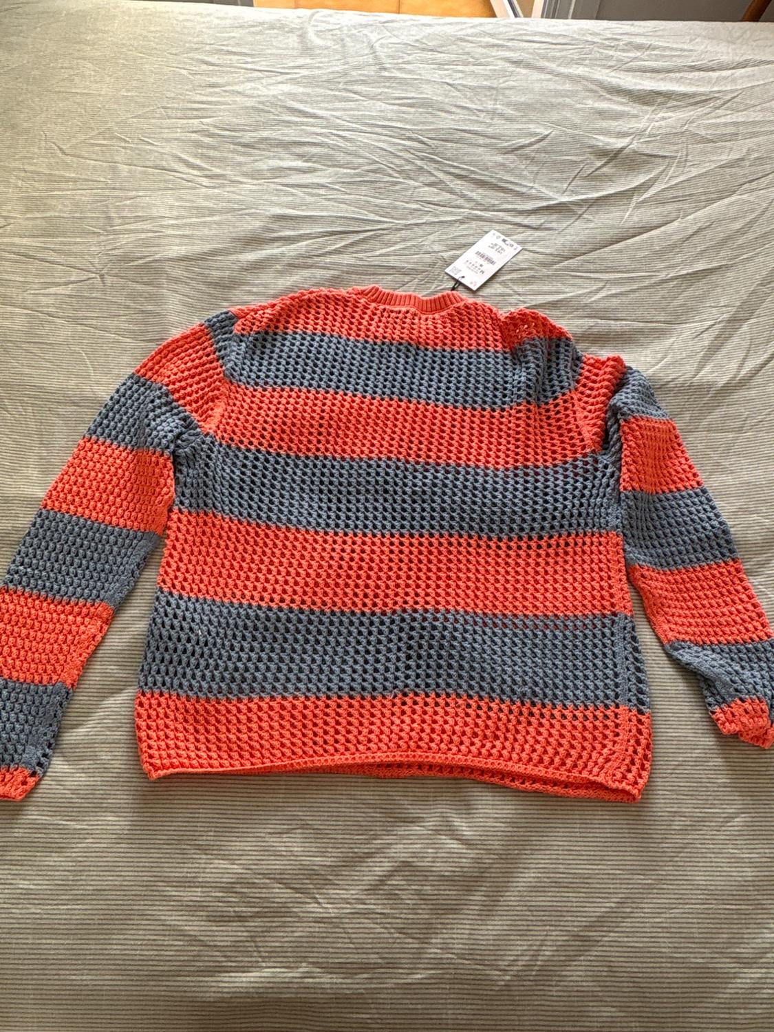 OPEN KNIT TEXTURED SWEATER - Image 2