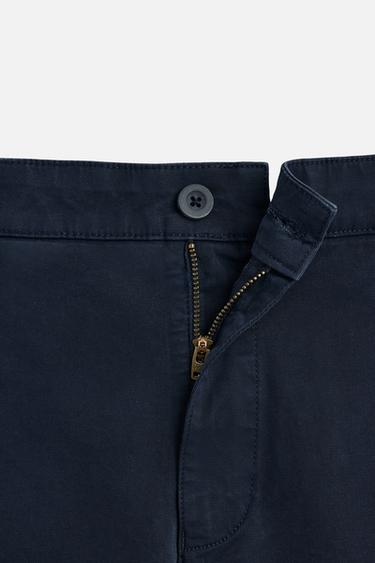 PANTALON CHINO COUPE ÉTROITE - Bleu marine de Zara - Image 6
