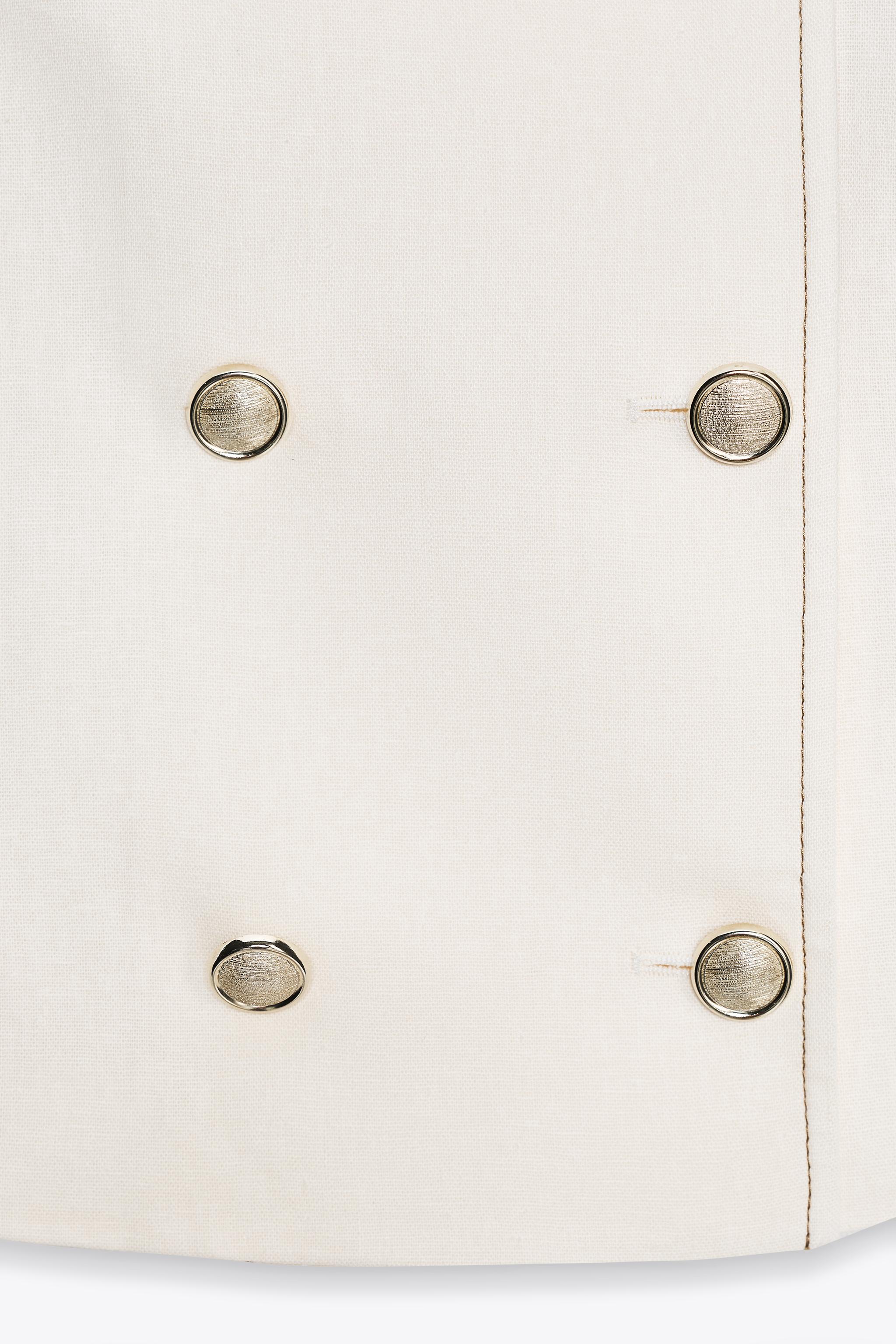 リネンショートスリーブブレザー - エクリュ | ZARA Japan / 日本 リネンショートスリーブブレザー - エクリュ | ZARA Japan / 日本