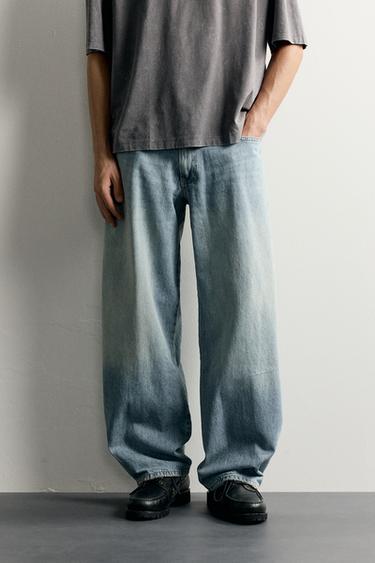 Zara BALLOON FIT JEANS - Blue