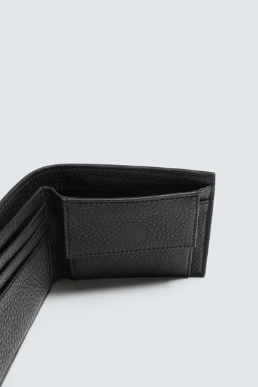 PORTEFEUILLE EN CUIR - Noir de Zara - Image 3