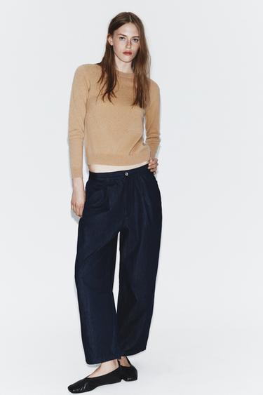 JEANS ZW COLLECTION BALLON TIRO ALTO - Azul de Zara