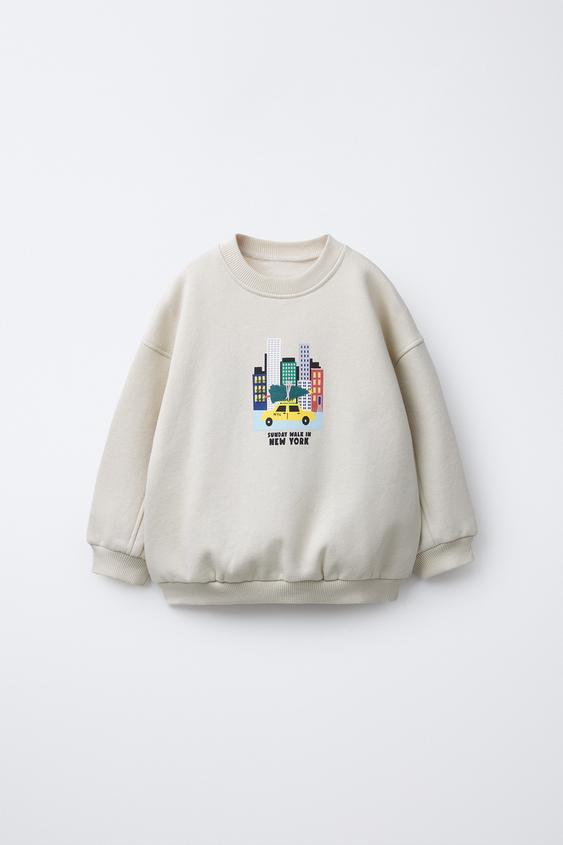 SUDADERA ESTAMPADA CIUDAD NUEVA YORK - Hielo de Zara - Imagen 0