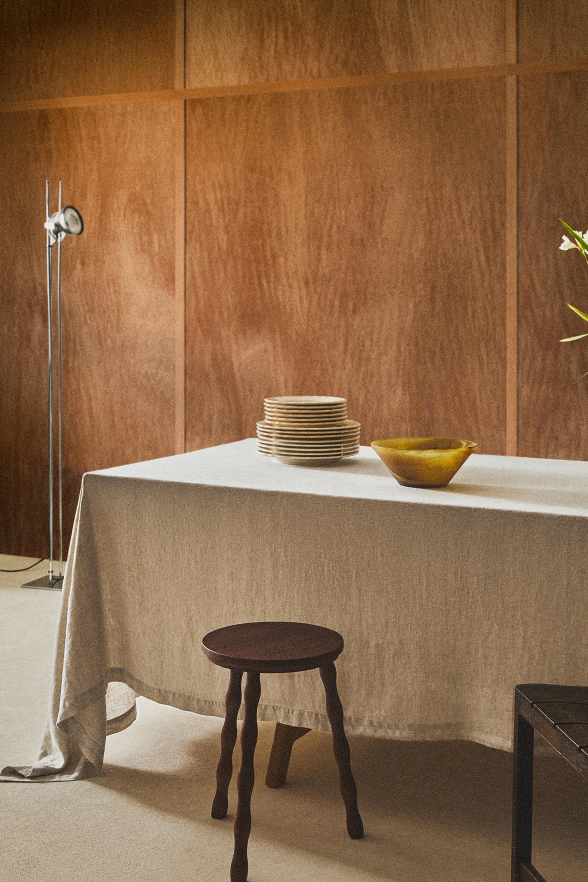 WASHED LINEN TABLECLOTH