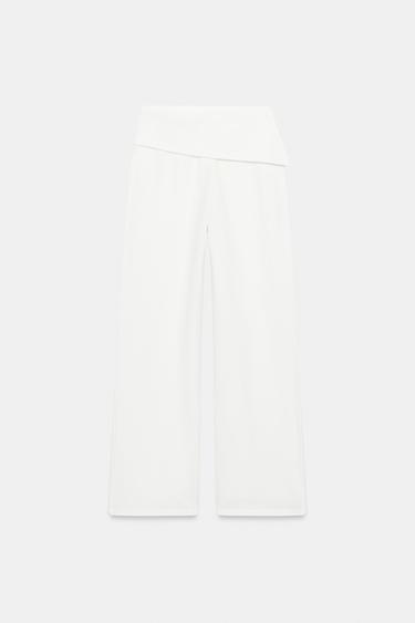 KALHOTY S ASYMETRICKÝM PASEM - Přírodní od Zara