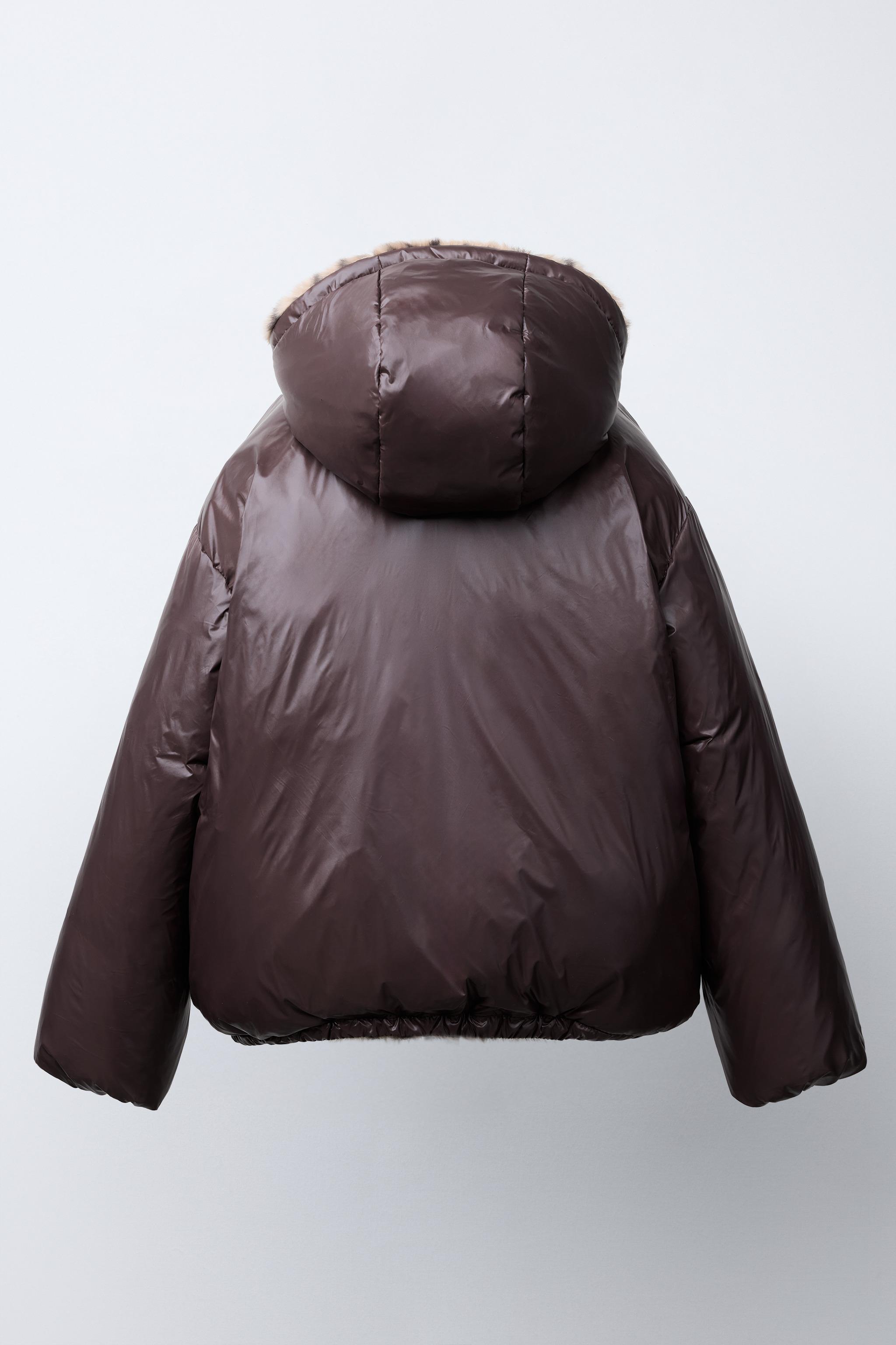 未使用級✨ZARA フェイクファージャケット タイガー トラ アニマル柄 L