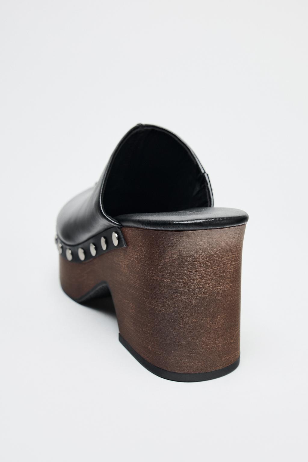 Thumbnail image for LEATHER STUDDED CLOGS