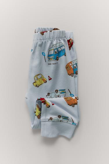 1 1/2-6 YEARS/ CAR PRINT PYJAMAS - Blue by Zara