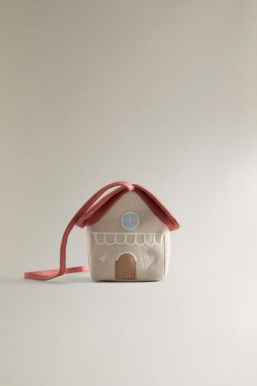 작은 집 키즈 가방 - Zara 투톤