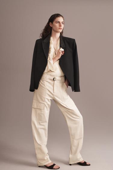 PANTALÓN PATCHWORK - THE ITEM ZARA WOMAN - Crudo de Zara