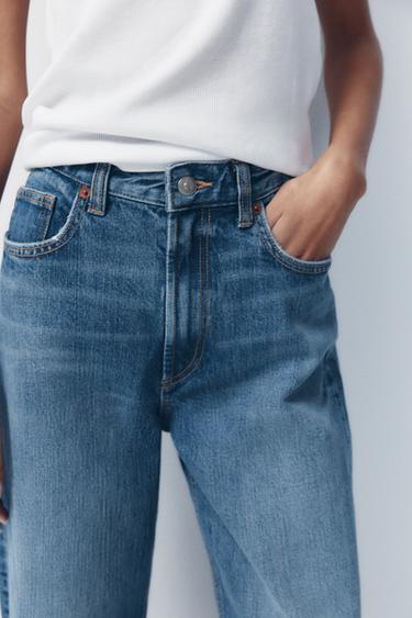 TRF WIDE-LEG HIGH-WAIST JEANS - Blue by Zara - Image 3