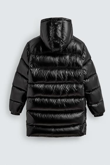 LONG 100% FEATHER PUFFER JACKET - Black by Zara - Image 8