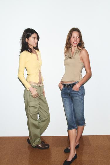 КАРДИГАН В РУБЧИК — ПАСТЕЛЬНО-ЖЕЛТЫЙ от Zara