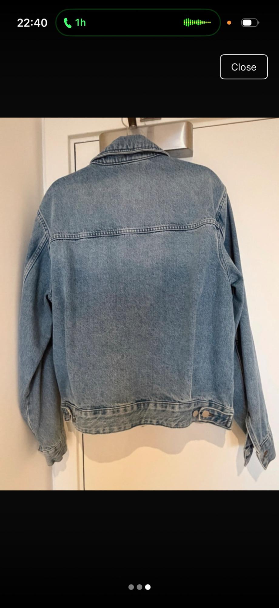 PLEATED DENIM JACKET - Image 3