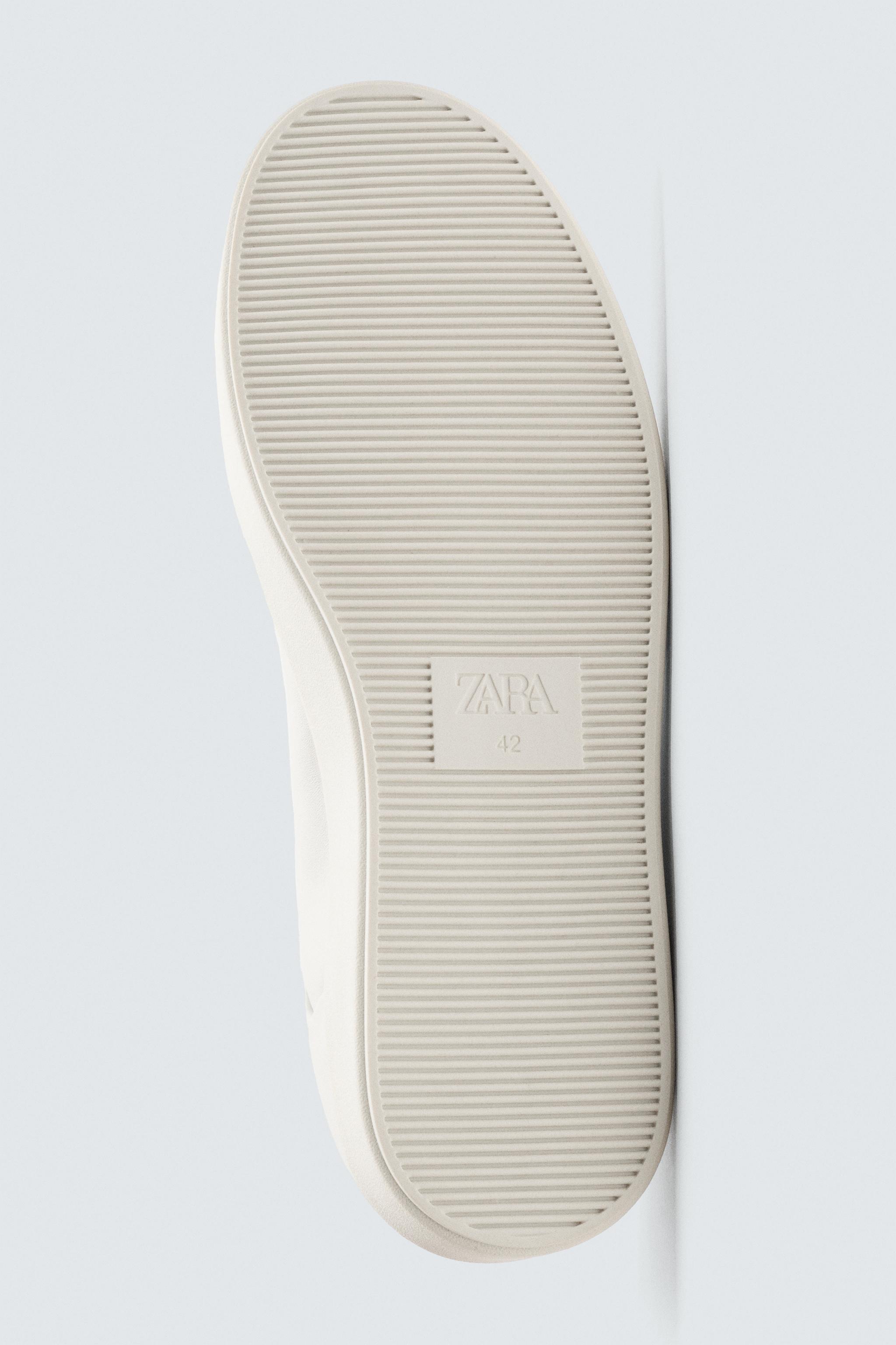 レザースニーカー - ホワイト | ZARA Japan / 日本