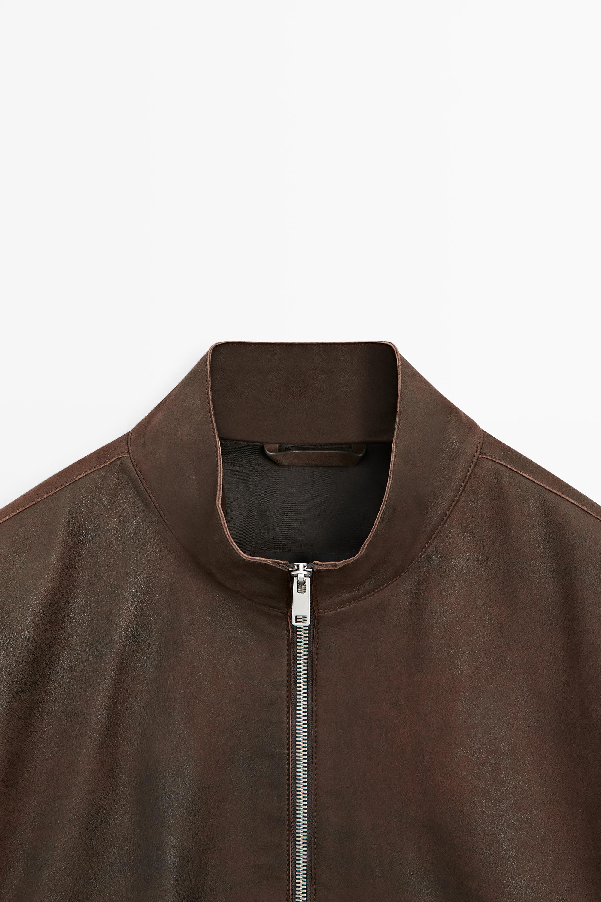 Veste en cuir de daim nappa