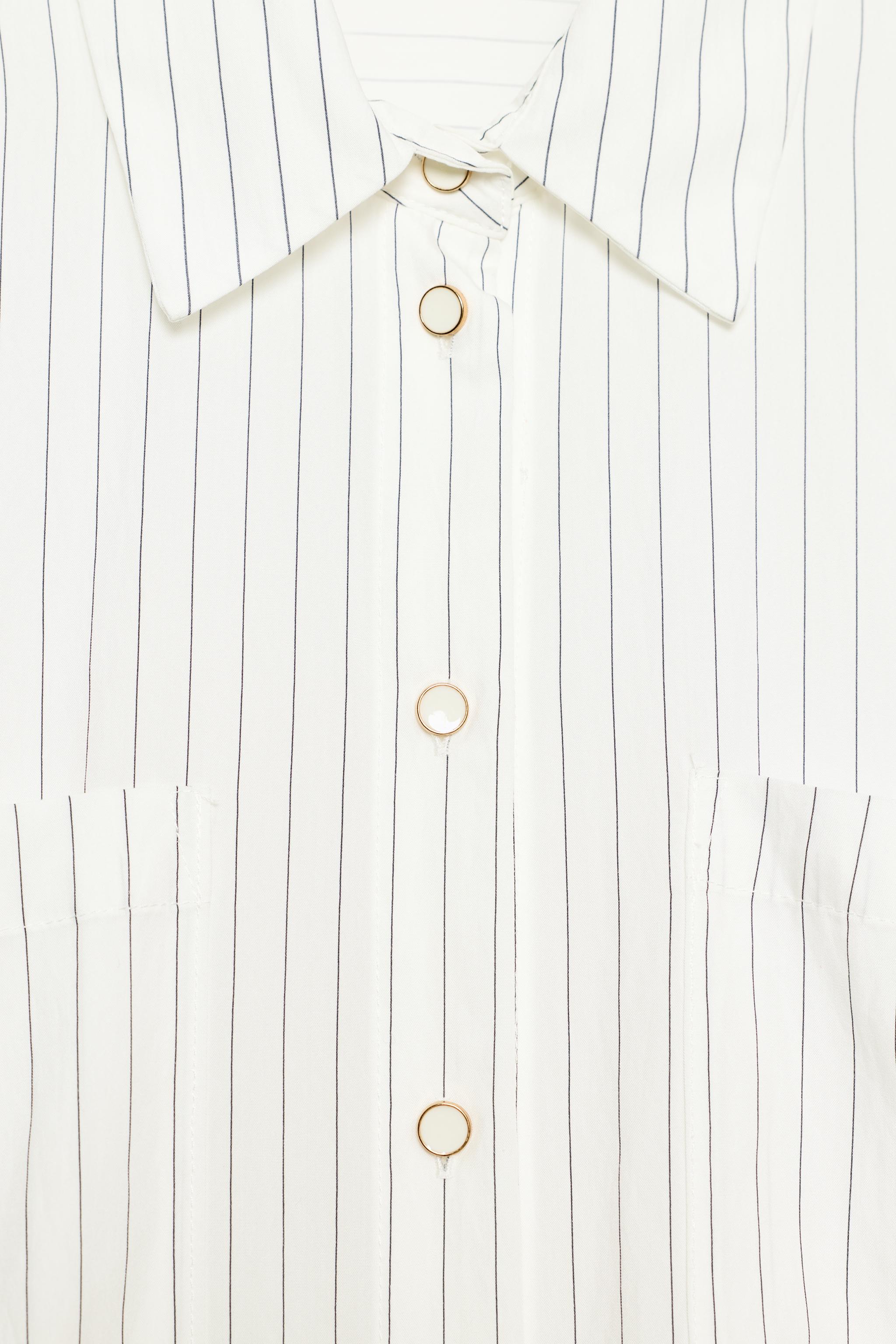 Zara STRIPED SHIRT — фото 10