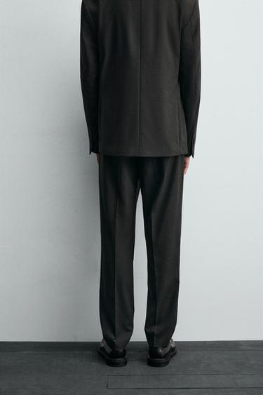 SLIM FIT SUIT TROUSERS - Anthracite Grey by Zara - Image 2