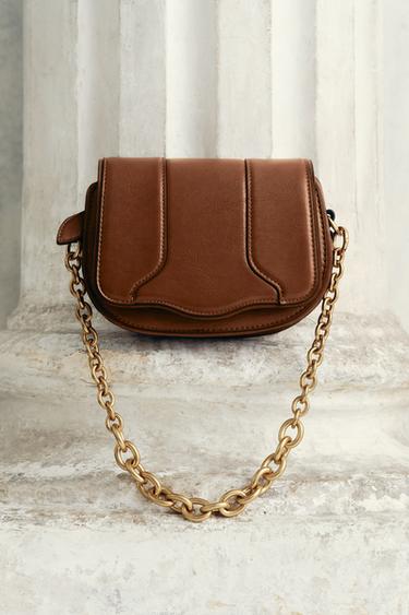 MINI CHAIN BAG - Brown by Zara