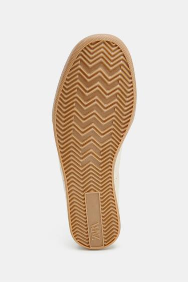 TENNIS EN CUIR - Blanc écru de Zara - Image 7