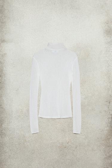 FINE KNIT TOP LUDOVIC DE SAINT SERNIN x ZARA - White by Zara