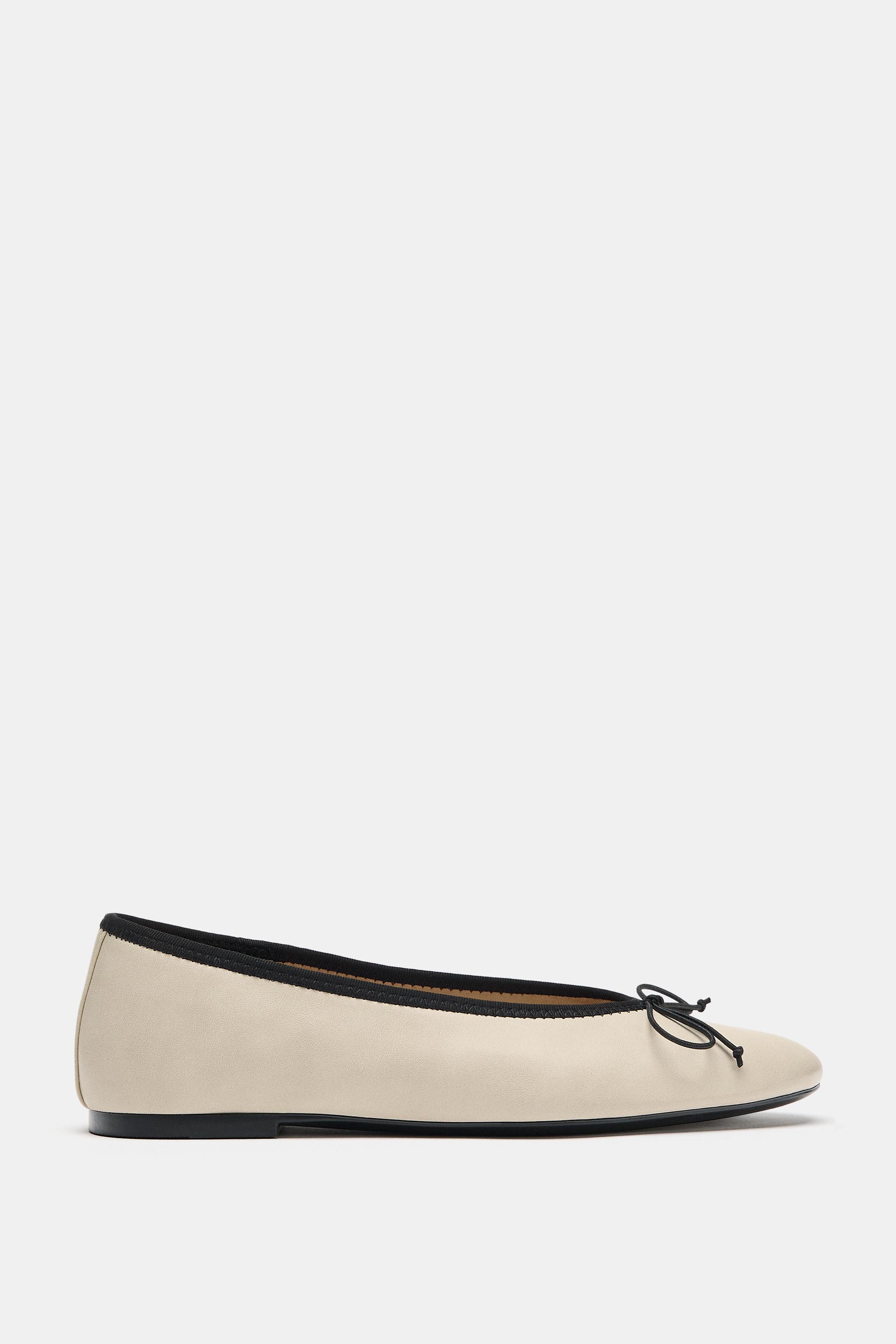 Обувь Zara BOW FLAT BALLET FLATS — фото 3
