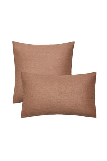 FUNDA DE COJÍN LISA - Rosado de Zara