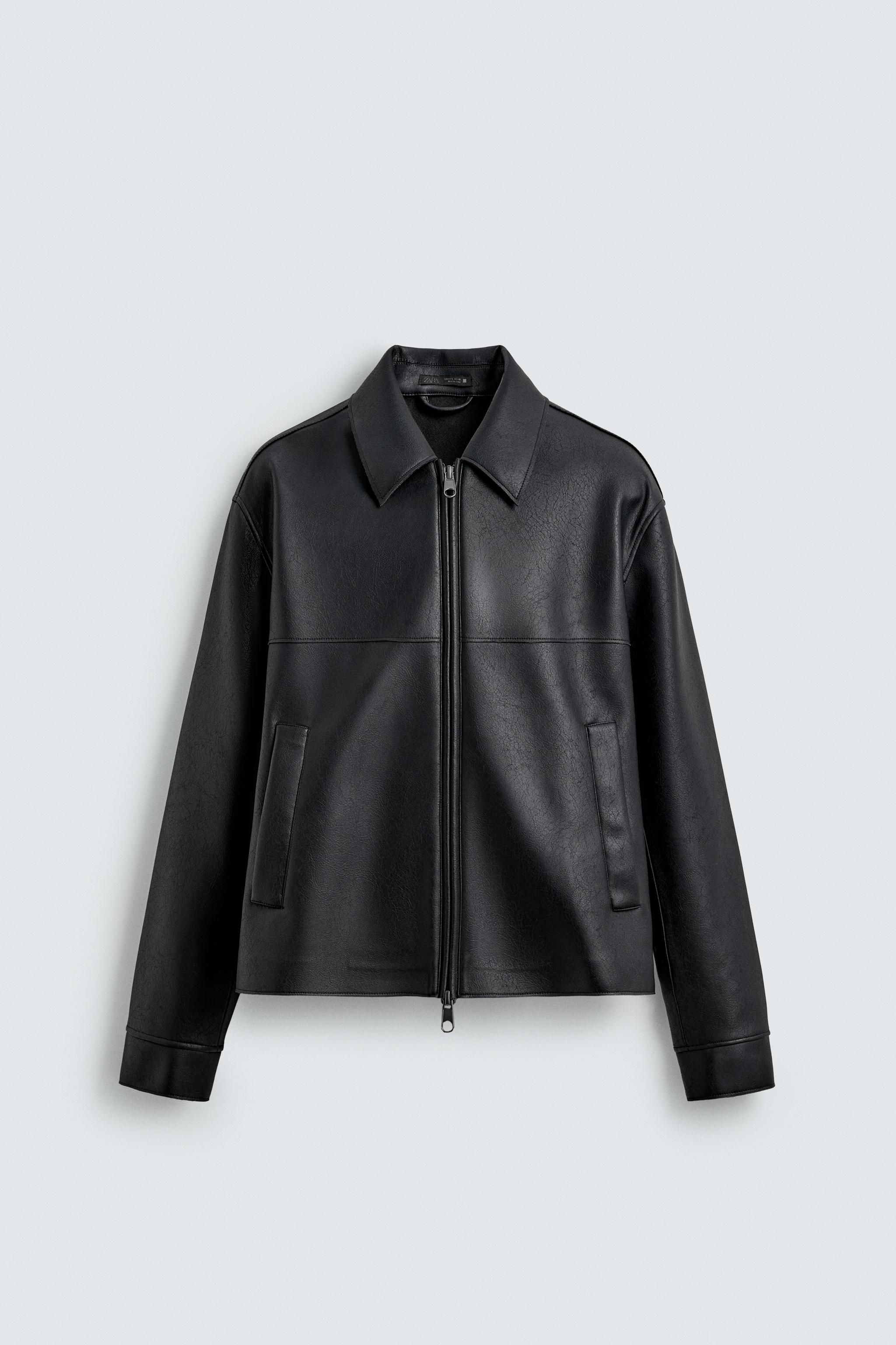フェイクレザージャケット - メンズ | ZARA