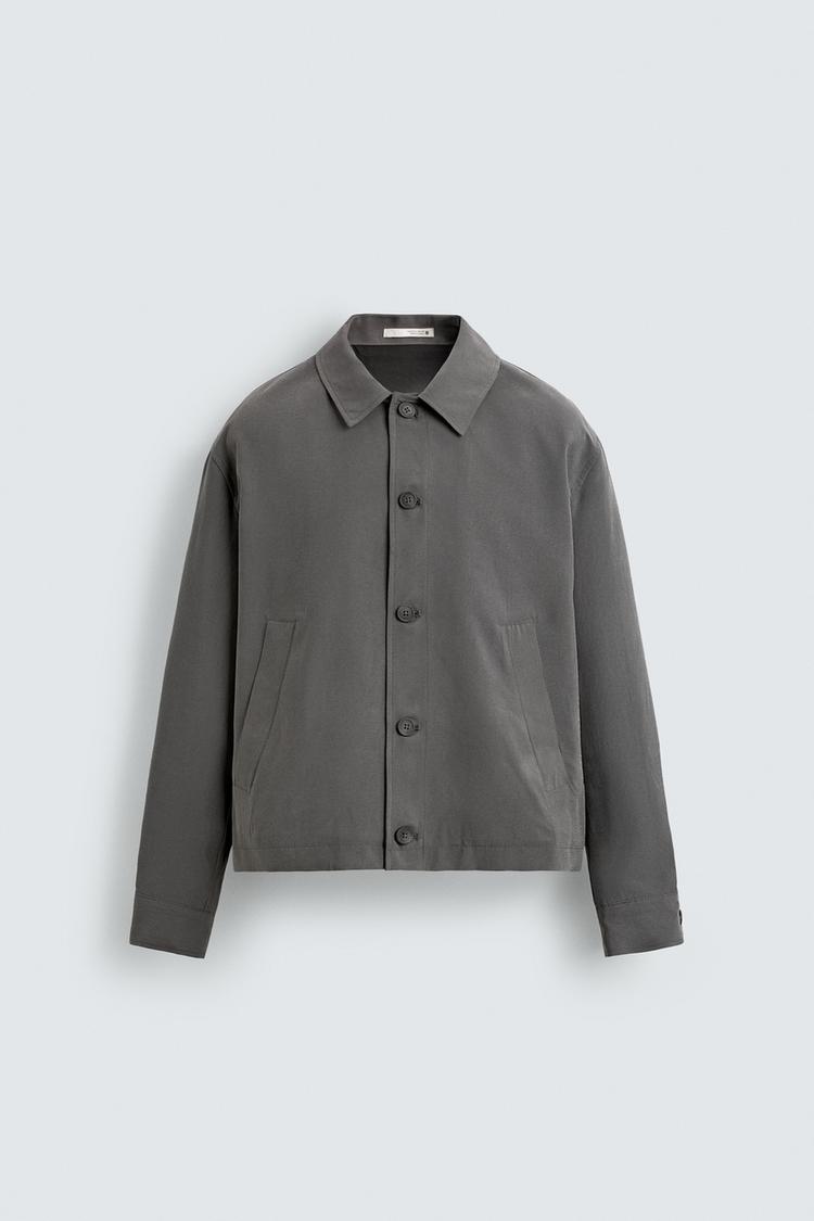 ZARA FLUID BOXY FIT OVERSHIRT