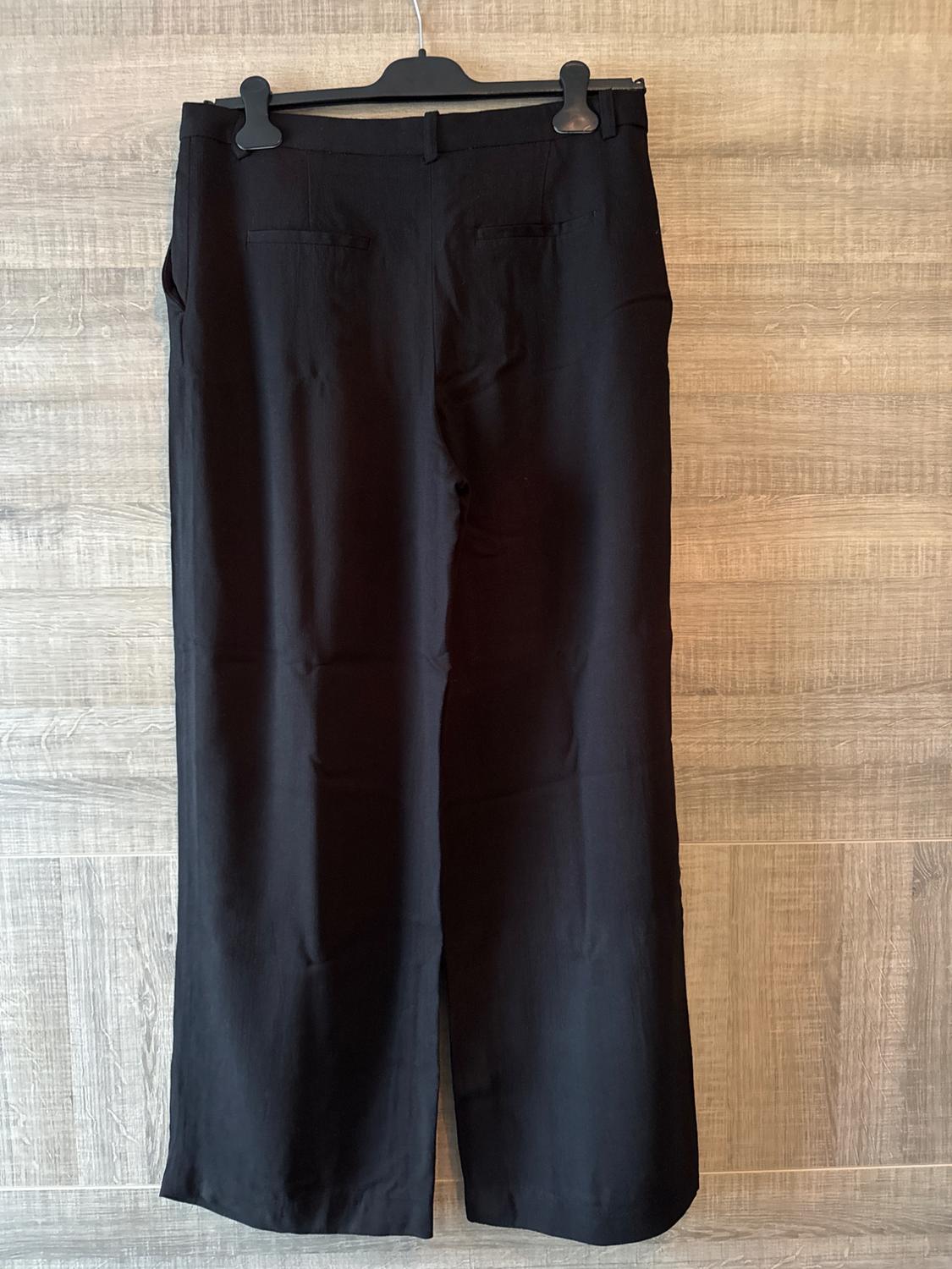 DARTED WIDE-LEG TROUSERS - Image 4