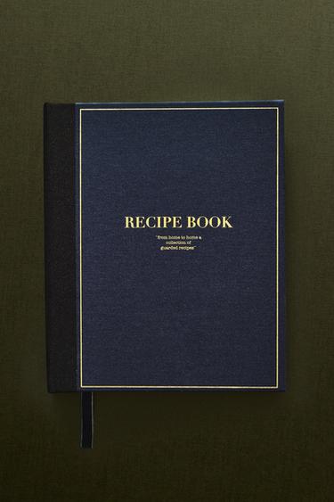 CHRISTMAS RECIPES NOTEBOOK - Blue by Zara