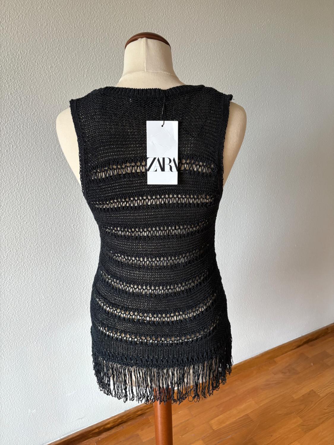 FRINGED KNIT TOP - Image 3